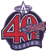 Anaheim Angels 40th season patch