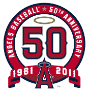 The 50th anniversary logo of the Angels