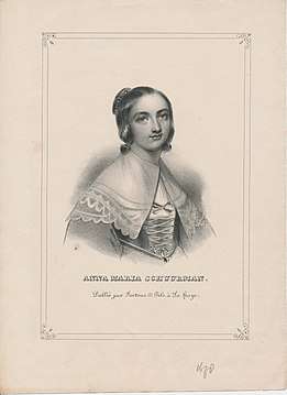 Engraving of Anna Maria van Schurman
