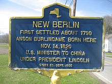 Anson Burlingame, New Berlin, NY