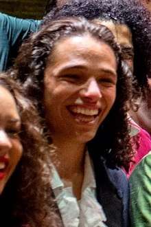 Anthony Ramos in costume after Hamilton performance