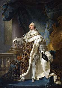 Formal portrait of a standing Louis XVI