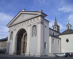 Facade of Cathedral of Aosta
