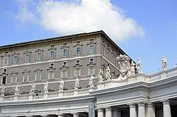 The Apostolic Palace in Rome, where the election took place