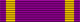 A ribbon 1/8 purple, 1/8 yellow 4/8 purple, 1/8 yellow and 1/8 purple.