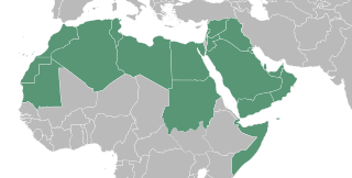 Map of the Arab region