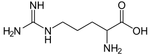 2D chemical structure of arginine