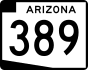 State Route 389 marker