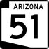 State Route 51 marker