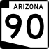 State Route 90 marker