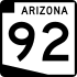 State Route 92 marker