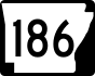 Highway 186 marker