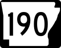 Highway 190 marker