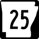 Highway 25 marker