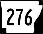 Highway 276 marker
