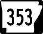 Highway 353 marker