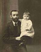 Armand Vetulani and his father Eugeniusz, c. 1912