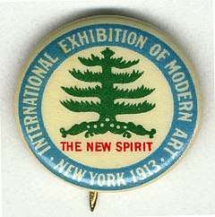 Armory Show button, 1913