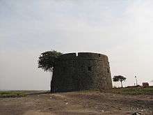 Portuguese Martello Tower at Arnala, India