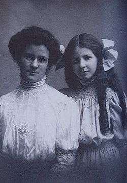 Isabel Briggs Myers, R, and Katharine Briggs, L