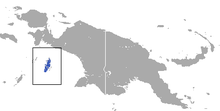 Aru Islands near New Guinea