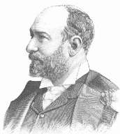 black and white side profile sketch of a man with a beard