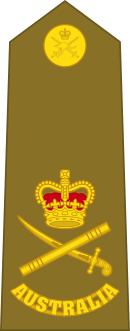 Australian Army lieutenant general's shoulder board.