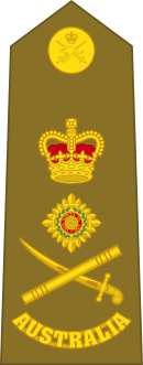 Australian Army general's shoulder board.