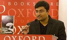 Ayan Pal at the launch of Chronicles of Urban Nomads at the Oxford Bookstore, Kolkata.