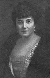 Black-and-white photo of a dark-haired woman