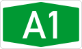Slovenian A1 motorway shield