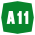 A11 Motorway shield}}