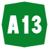 A13 Motorway shield}}