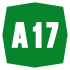 A17 Motorway shield}}