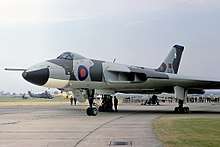 An Avro Vulcan B.2 of the type operated by No. 9 Squadron between 1962 and 1982.