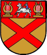 The crest of Ayrshire between 1890 and 1931, similar to the Ayr United crest.