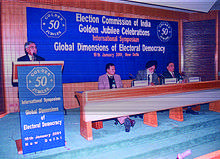  At 50th Golder Jubilee Celebration, International Dimensions of Electoral Democracy, New Delhi, India.