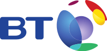 BT logo consisting of the letters B. T. and a stylised globe