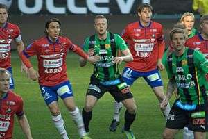 Derby in Superettan between Örgryte and GAIS, 11 May 2013.