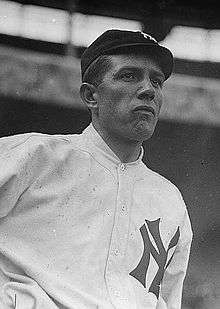 Babe Borton as a member of the New York Yankees.