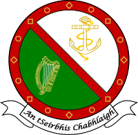 The Irish naval emblem