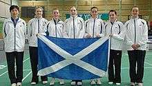  Women's badminton team of Scotland