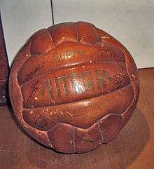 1958 Fairs Cup Final match ball