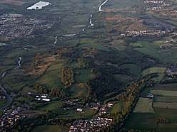 Twechar and Bar Hill from the air