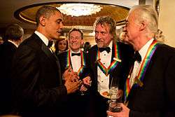 Led Zeppelin with former US President Barack Obama