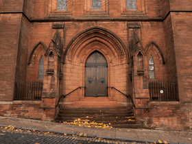  Entrance to the Barony Hall from Rottenrow Street