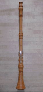 a wooden oboe