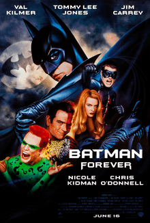 Theatrical release poster featuring Batman and various characters from the film.