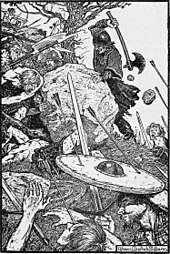 Illustration of a mediaeval battle