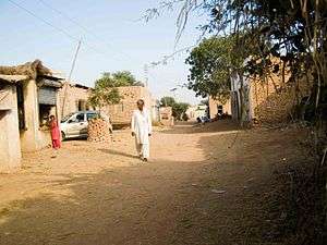 'Bazaar' or commercial street of village Syed Matto Shah